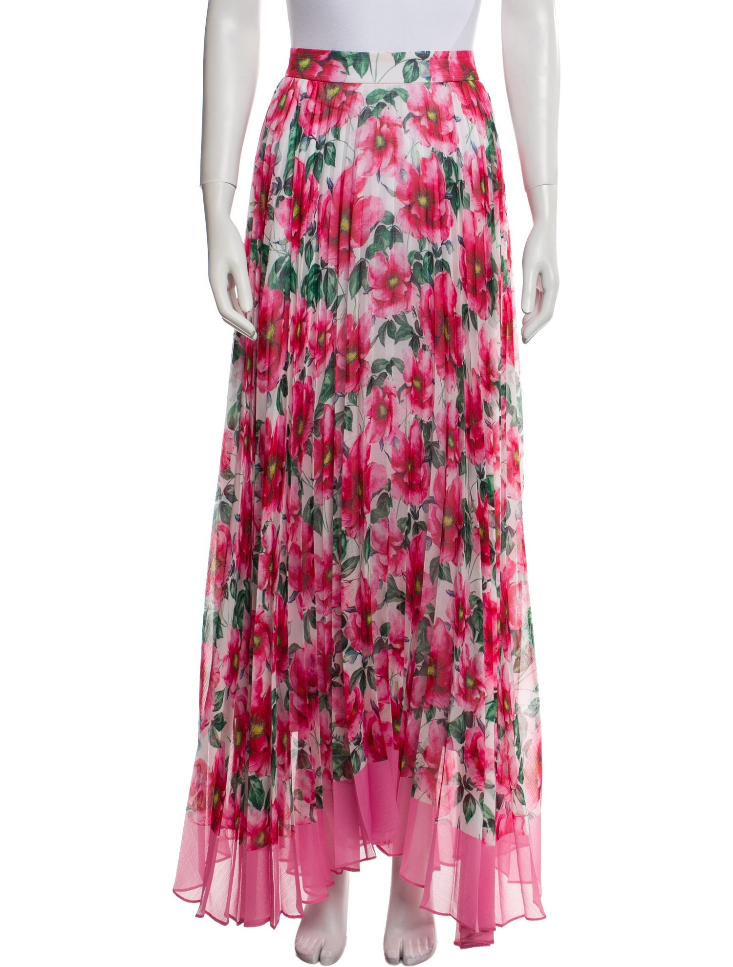 Alice + Olivia Floral Print Long Skirt